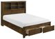 Homelegance® Sullivan Wire Brushed Oak Queen Platform Storage Bed-2