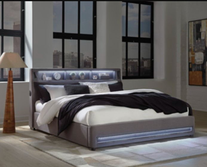 Signature Design By Ashley Verishaw Upholstered Panel Bed - Thumbnail 5