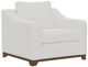 International Furniture Direct Natural Parota White Arm Chair-0