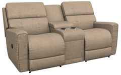 La-Z-Boy® Apollo Khaki Manual Reclining Loveseat with Console