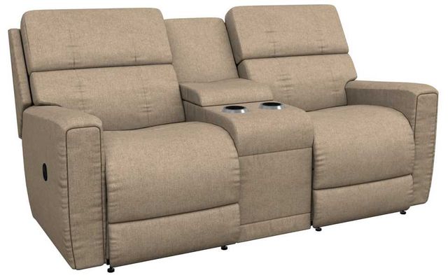 La-Z-Boy® Apollo Khaki Manual Reclining Loveseat with Console-0