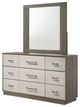 Coaster® Fenwick Almond/Gray Oak Dresser and Mirror-2