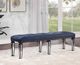 ACME Furniture Varian II Black/Dark Navy/Silver Bench-1