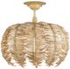 Currey & Company Tiptur Coco Cream Semi-Flush Mount-1