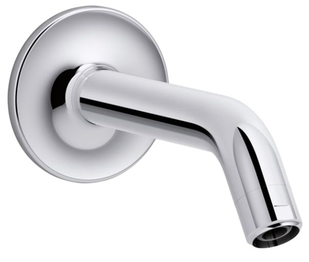 KOHLER® Purist® Polished Chrome Shower Arm and Flange-0