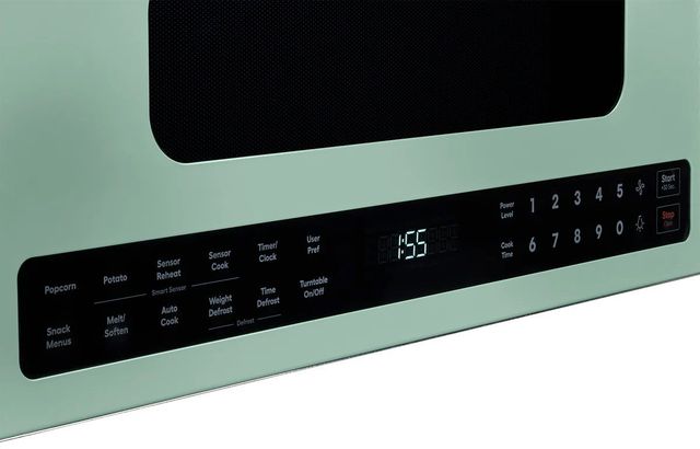 Unique® Appliances Classic Retro 1.2 Cu. Ft. Summer Mint Green Over The Range Microwave-2