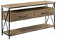 Kincaid Furniture Modern Forge Sandy Brown Sofa Table with Black Frame-0