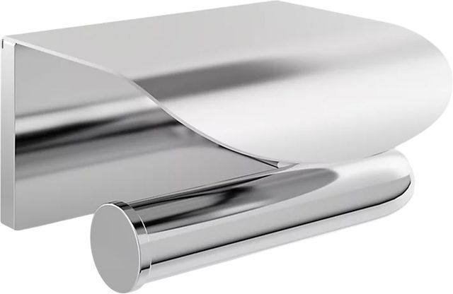 KOHLER® Avid® Polished Chrome Covered Toilet Paper Holder-0