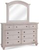 American Woodcrafters 2410 Sedona 3 Pieces Cobblestone White Bedroom Set-1