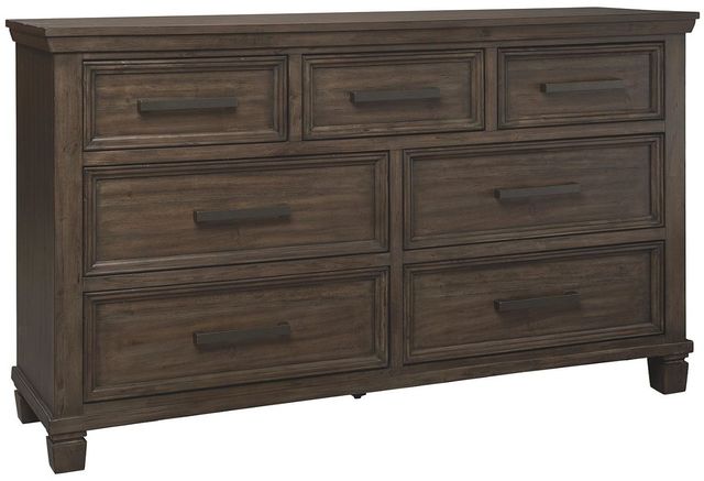 Signature Design by Ashley® Johurst 5-Piece Grayish Brown Queen Storage Panel Bed Set-2