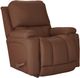 La-Z-Boy® Greyson Caramel Leather Manual Rocking Recliner-0