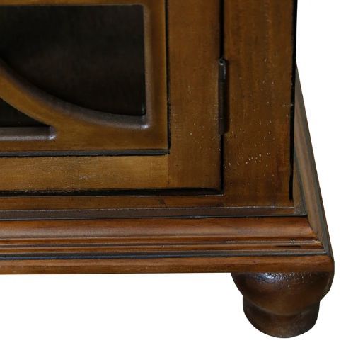 StyleCraft Brown Half Circle Design Sideboard-2