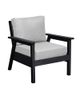 Tofino Outdoor Chair - Black Frame with Canvas Granite Cushion Set-0