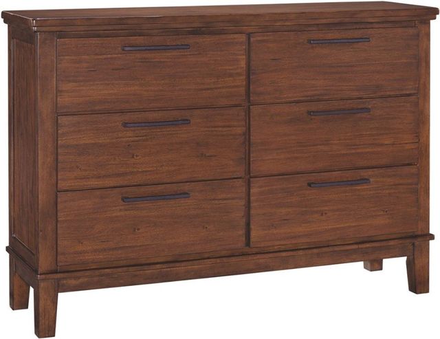 Signature Design by Ashley® Ralene 3-Piece Medium Brown King Upholstered Panel Bed Set-2