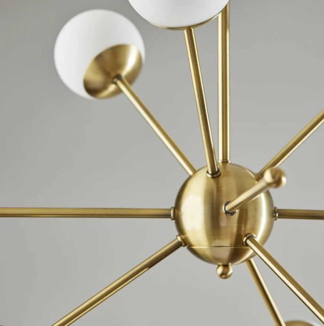 Adesso® Doppler Antique Brass LED Pendant-2