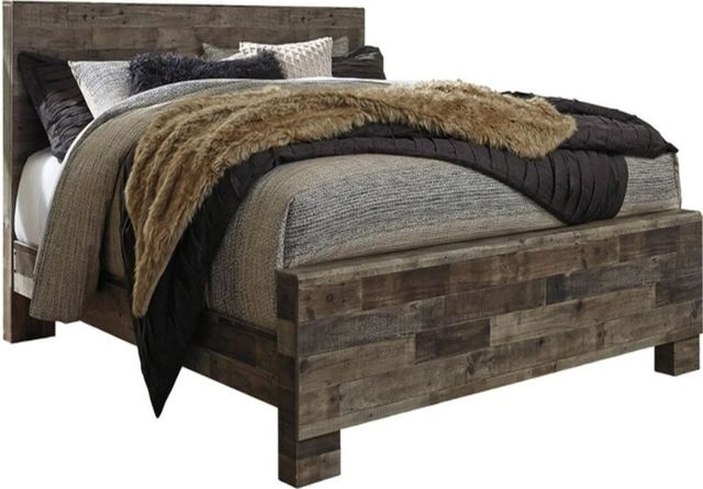 Benchcraft® Derekson 4-Piece Multi Gray King Panel Bedroom Set-1