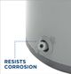 GE® 36 Gallon Diamond Gray Top Port Lowboy Electric Water Heater-4