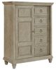 Elements International Whit-Ash Light Gray Chest of Drawer-0