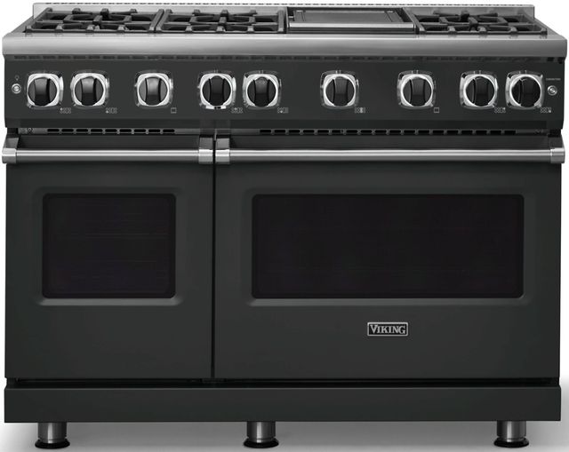 Viking® 7 Series 48" Antique Bronze Pro Style Gas Range with Griddle-2