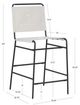 Powell® Wade Black/Cream Counter Stool-2