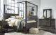 Magnussen Home® Abington Weathered Charcoal King Poster Bed-1