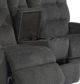 Flexsteel® Kerrie Gray Power Reclining Loveseat with Console-1