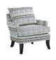 Cindy Crawford Home Spokes Marine Blue Pattern Accent Chair-0