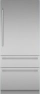 Thermador® Freedom® 36" 18.8 Cu. Ft. Stainless Steel Built-in Bottom Freezer Refrigerator with Masterpiece® Handle-0