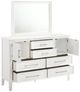 New Classic® Home Furnishings Andover White Dresser and Mirror-3