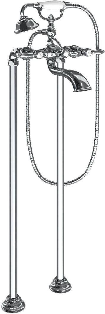 Moen® Weymouth™ Chrome Two-Handle Tub Filler with Hand Shower-1