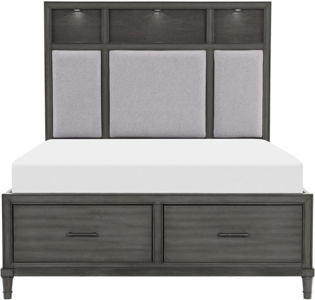Mazin Furniture Wittenberry Pebble Queen Panel Bed-2