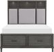 Mazin Furniture Wittenberry Pebble Queen Panel Bed-2