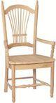 John Thomas Furniture® Customizable Select Sheaf Back Dining Arm Chair-0