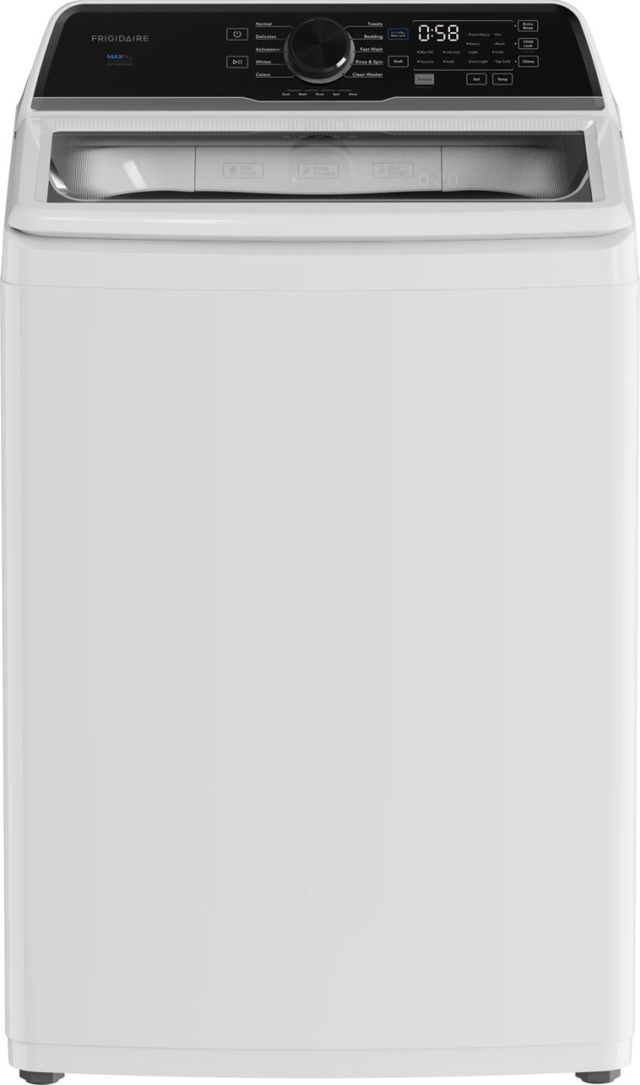 Frigidaire® White Agitator Top Load Washer and Gas Dryer Laundry Pair-1
