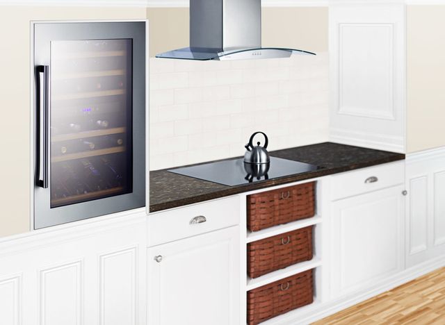 Summit® 24" Stainless Steel Wine Cooler-2