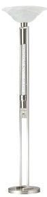 Mazin Furniture Lambart Satin Nickel/Glass Floor Lamp-0