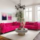 TOV Furniture Bea Hot Pink 66" Loveseat-1