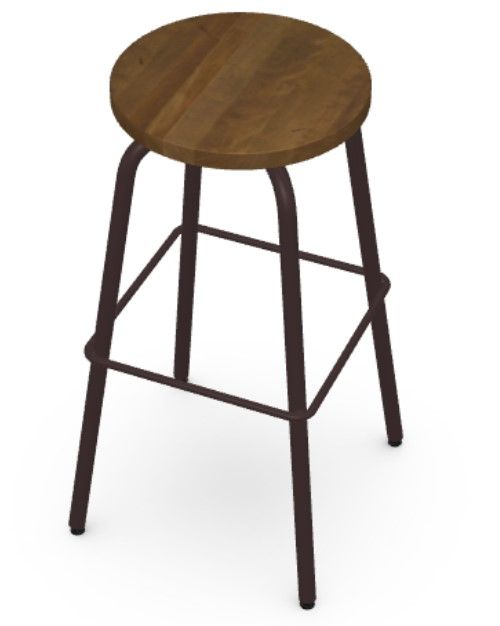Amisco Customizable Button Swivel Bar Stool-2