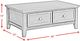 Elements International Chatham 3-Piece Cherry Occasional Living Room Table Set-3