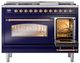Ilve® Nostalgie II Series 48" Midnight Blue Pro Style Dual Fuel Range-4