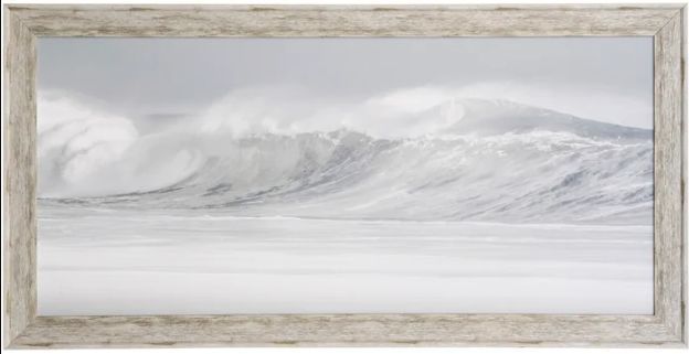 Stylecraft Surf Break Gray/White Wall Art-0