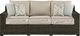 Signature Design by Ashley® Coastline Bay Brown Aluminum Outdoor Sofa-1