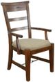 Sunny Designs™ Tuscany Vintage Mocha Ladderback Arm Chair-0