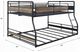ACME Furniture Cordelia Antique Oak/Sandy Black Full Over Queen Bunk Bed-2