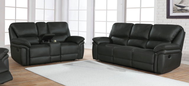 Coaster® Breton 2-Piece Dark Charcoal Reclining Living Room Set-0