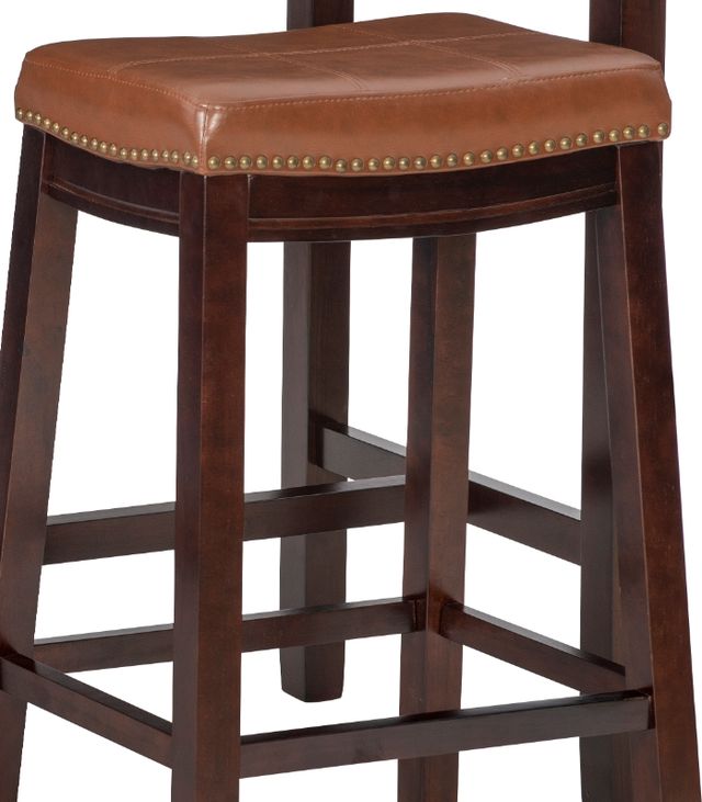 Linon Claridge 3-Piece Brown/Cognac Bar Table Set-1