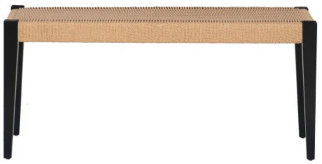 Powell® Cosgrove Black/Natural Bench-3
