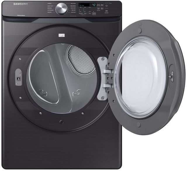 Samsung Fingerprint Resistant Black Stainless Steel Front Load Laundry Pair-19