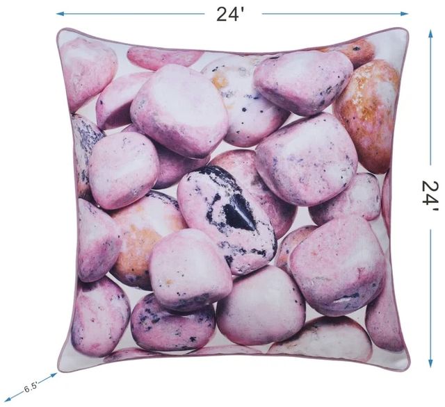 Stylecraft Norman Wyatt Home Blue/White Designer Throw Pillow-1