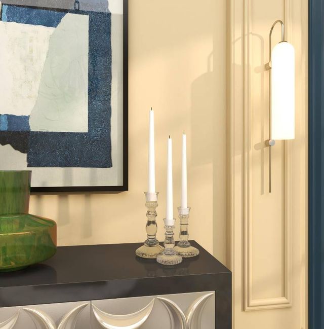 Deco Marche Novogratz 3-Piece Clear Candle Holder Set-4